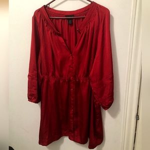 Shimmery Red Lane Bryant Top 22/24